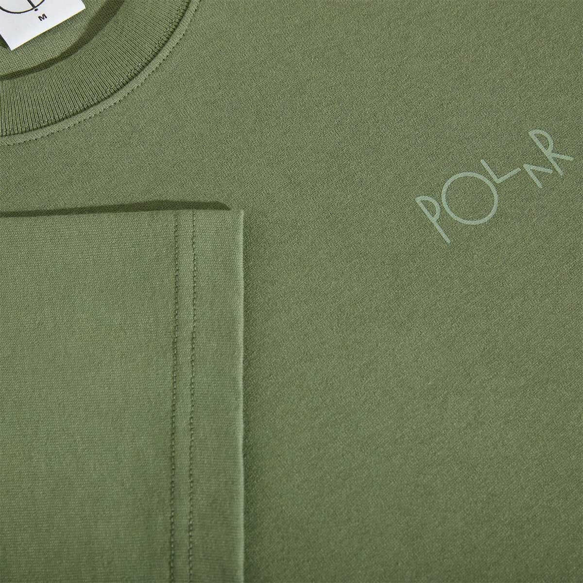 Polar - Stroke Logo Contrast Tee Moss Green.