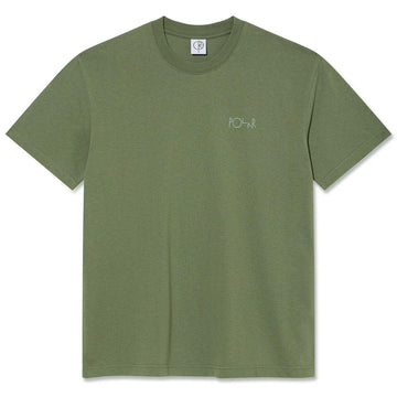 Polar - Stroke Logo Contrast Tee Moss Green.