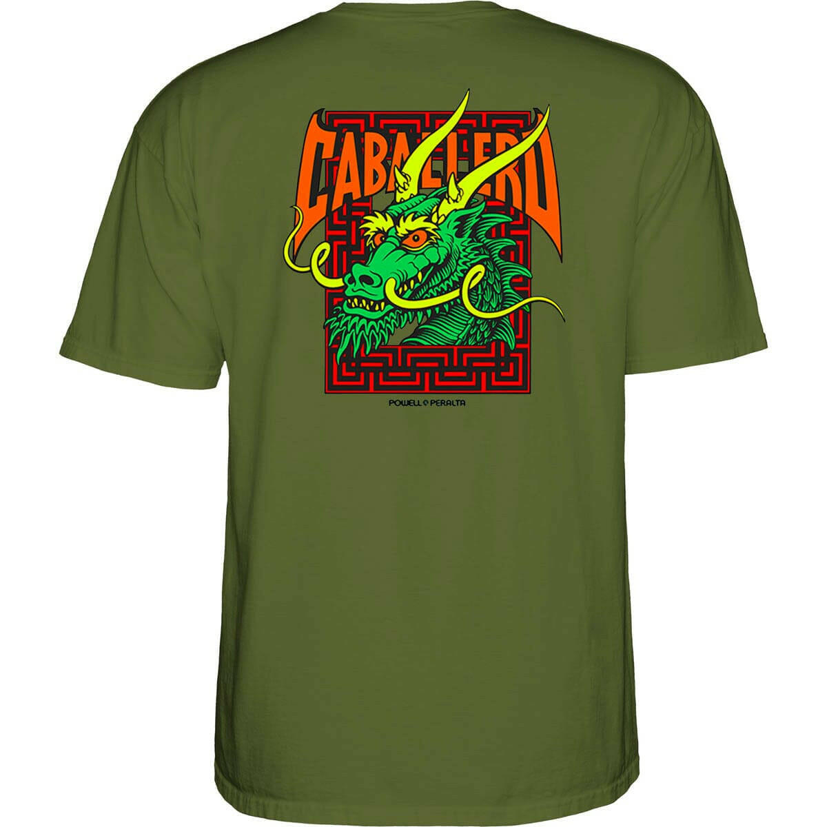 Powell Peralta - Caballero Street Dragon Tee Military Green.