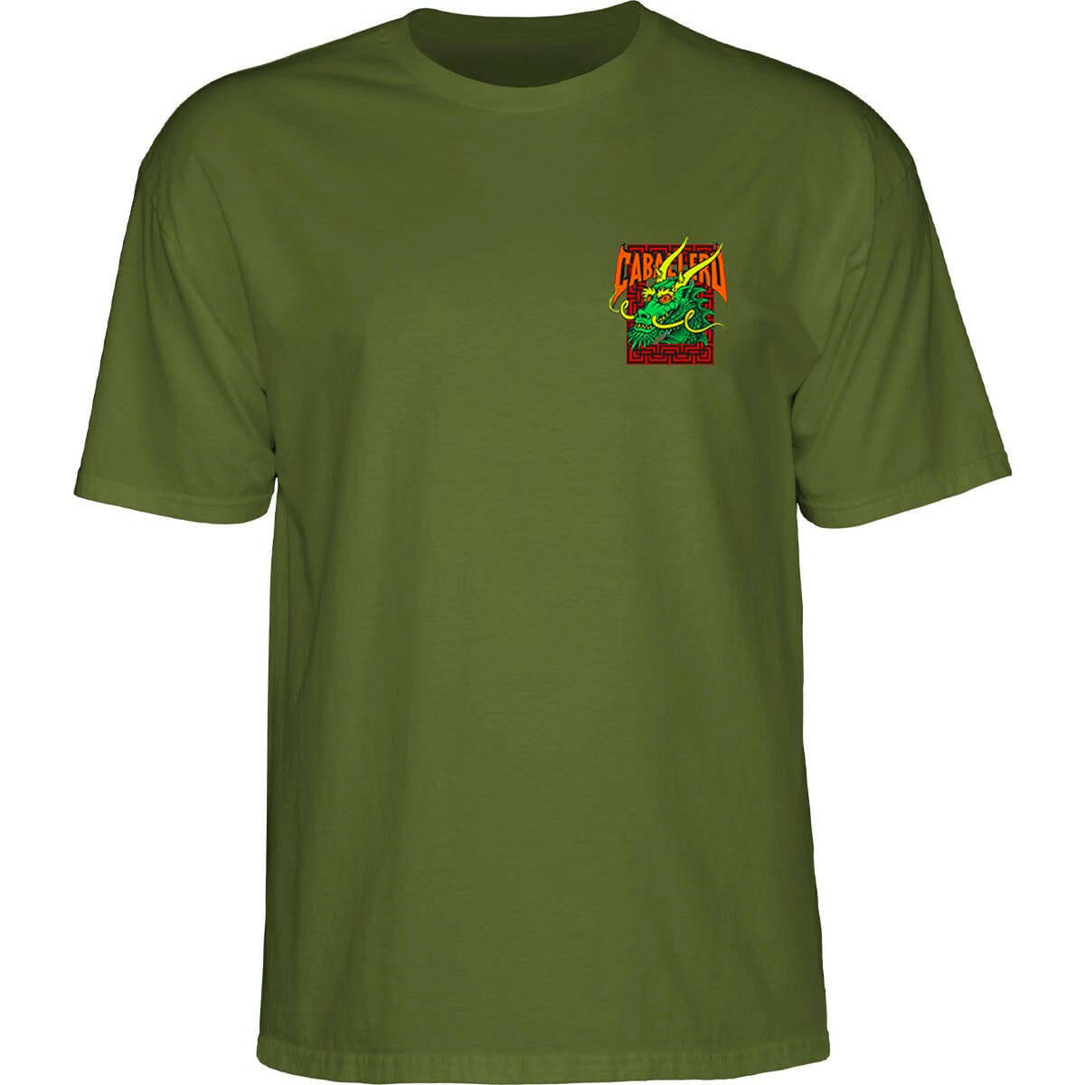Powell Peralta - Caballero Street Dragon Tee Military Green.