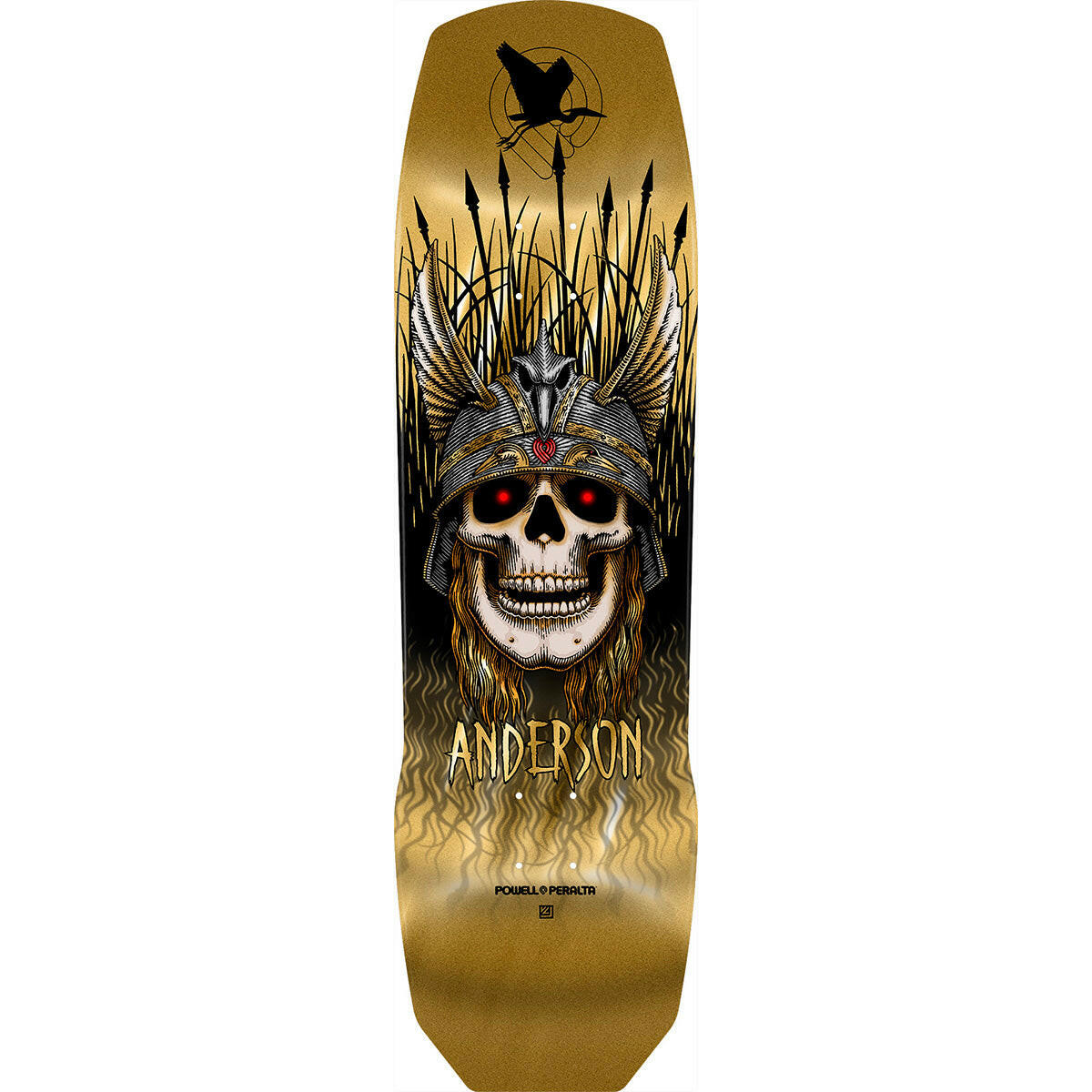 Powell Peralta - Andy Anderson Heron Gold 9.13 Skateboard Deck.