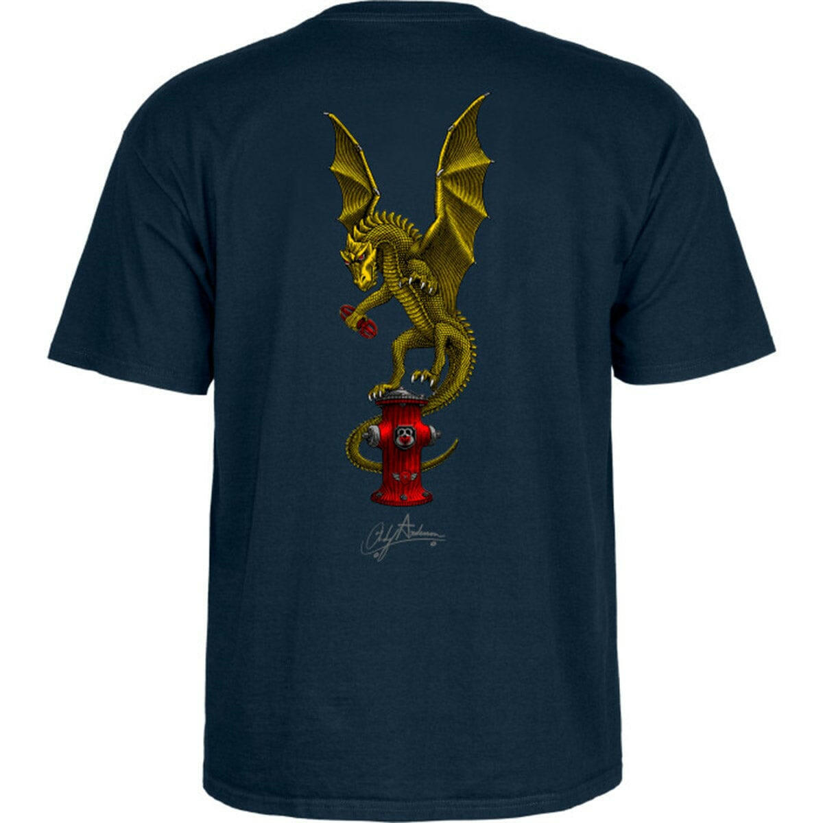 Powell Peralta - Andy Anderson Vajra Tee Navy.
