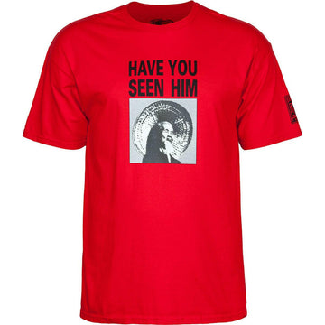 Powell Peralta - Animal Chin Mens Tee Red.