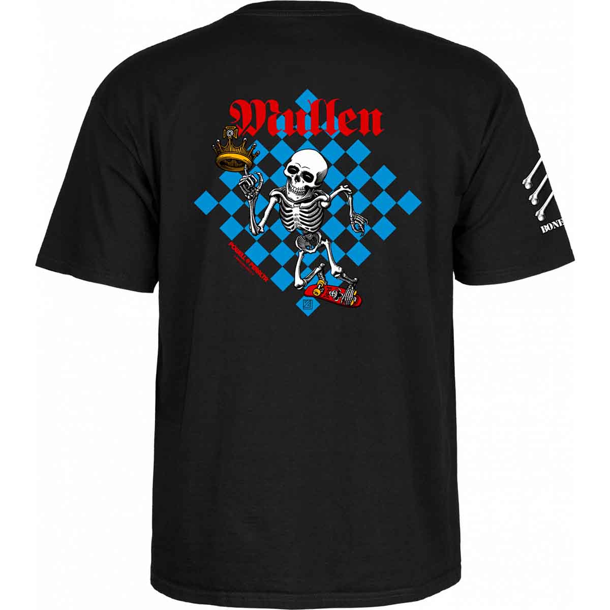 Powell Peralta Rodney Mullen Bones Brigade 17 Tee Black Back