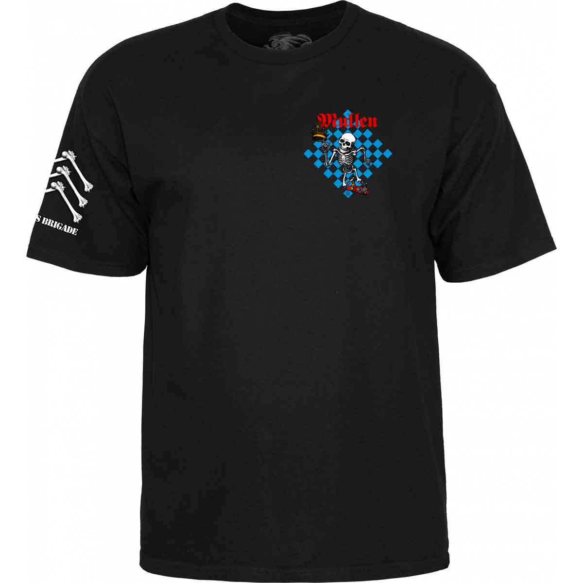 Powell Peralta Rodney Mullen Bones Brigade 17 Tee Black Front