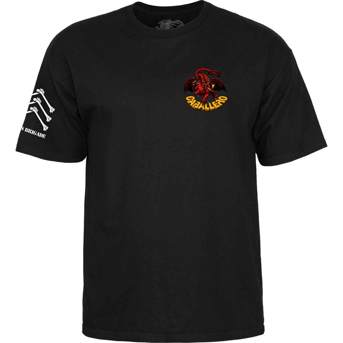 Powell Peralta Steve Caballero Bones Brigade 17 Tee Black Front