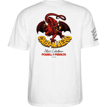 Powell Peralta Steve Caballero Bones Brigade 17 Tee White Back