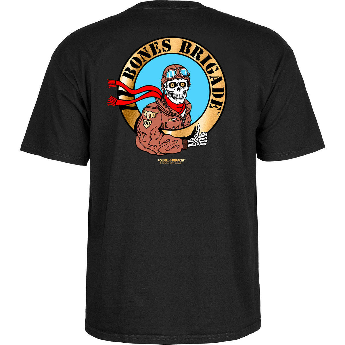 Powell Peralta - Bones Brigade Pilot Tee Black.