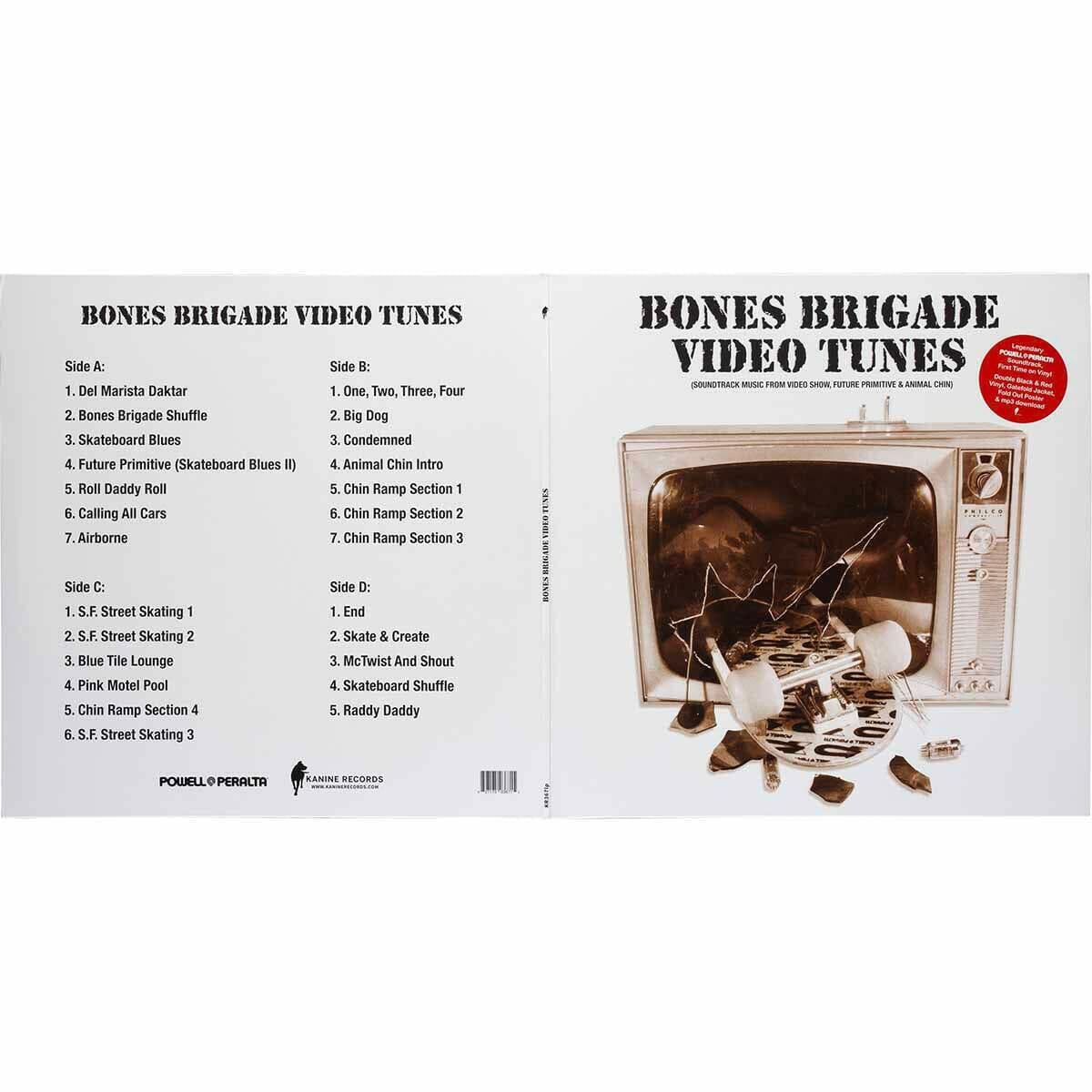 Powell Peralta - Bones Brigade Video Tunes Vinyl LP.
