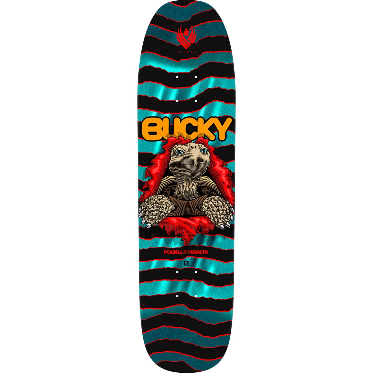 Powell Peralta Bucky Lasek Tortoise Flight Turquoise 8.62 Skateboard Deck