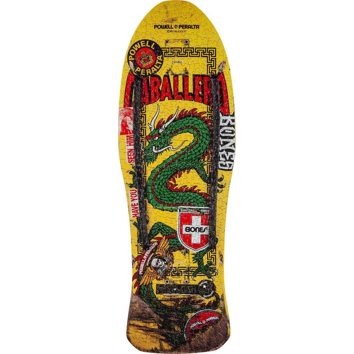 Powell Peralta -  Cab Chinese Dragon Yellow Jigsaw Puzzle.