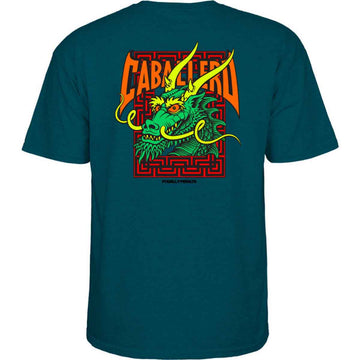 Powell Peralta Cab Street Tee Midnight Teal Back
