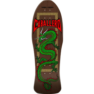 Powell Peralta - Steve Caballero Chinese Dragon Brown 10.0 Reissue Skateboard Deck.