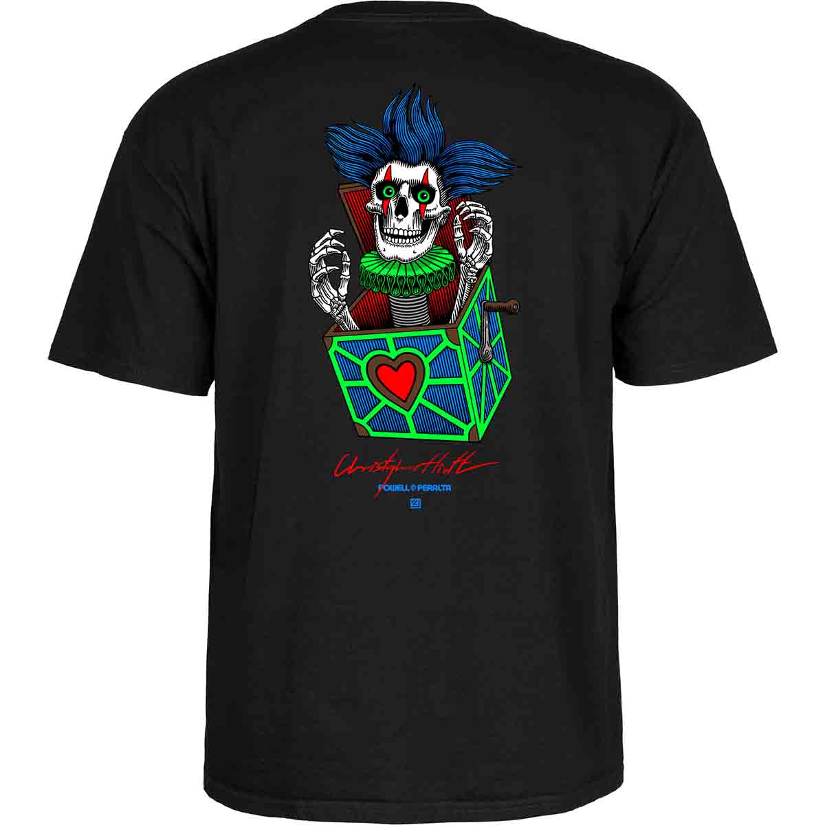 Powell Peralta Chris Hiett Skull Tee Black Back
