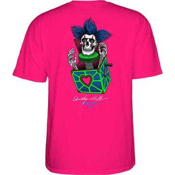 Powell Peralta Chris Hiett Skull Tee Hot Pink Back