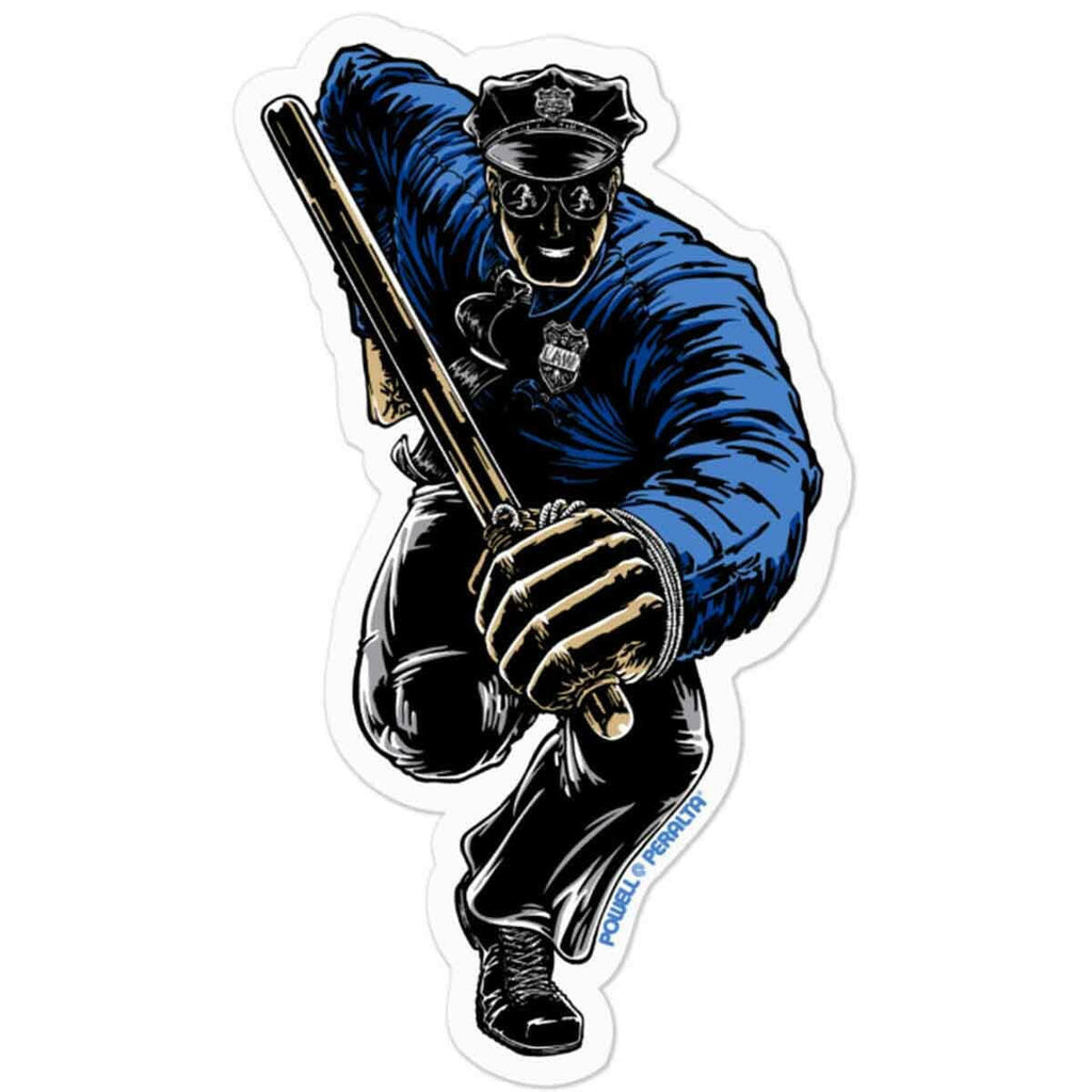 Good Cop Sticker Powell Peralta - Chris Senn Cop Sticker | OCD Skate Shop