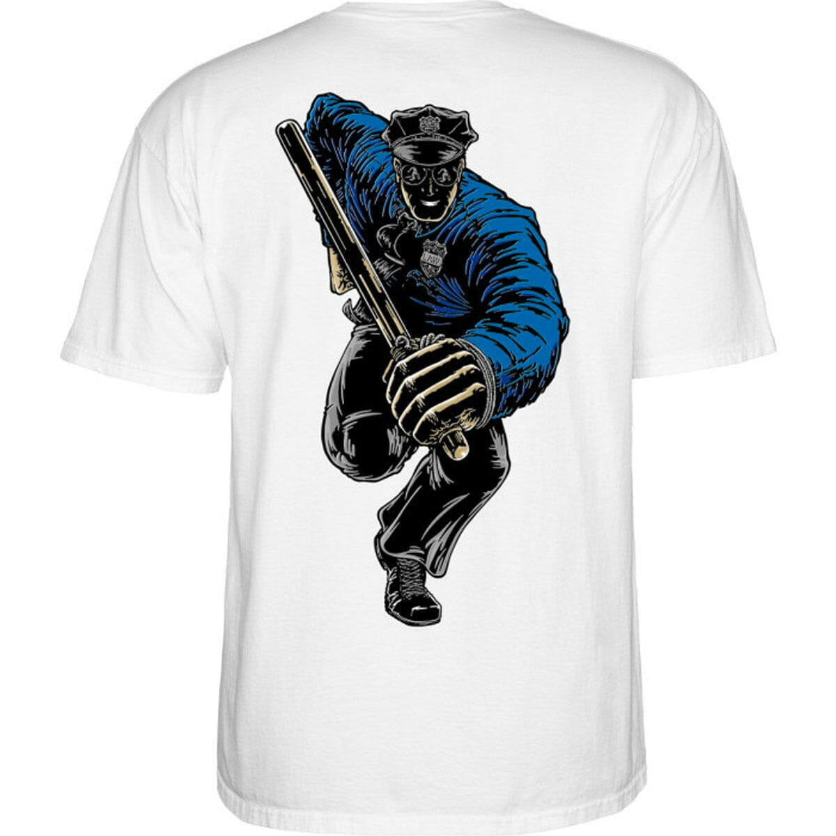 Powell Peralta - Chris Senn Police Tee White.