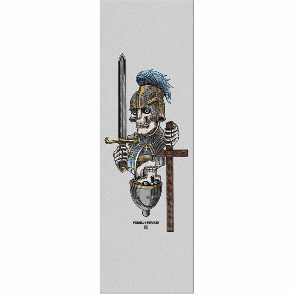 Powell Peralta Dan Corrigan Chess Skulls 10.5 Griptape Clear