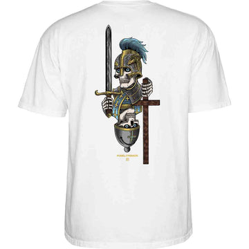 Powell Peralta Dan Corrigan Chess Skulls Tee White Back