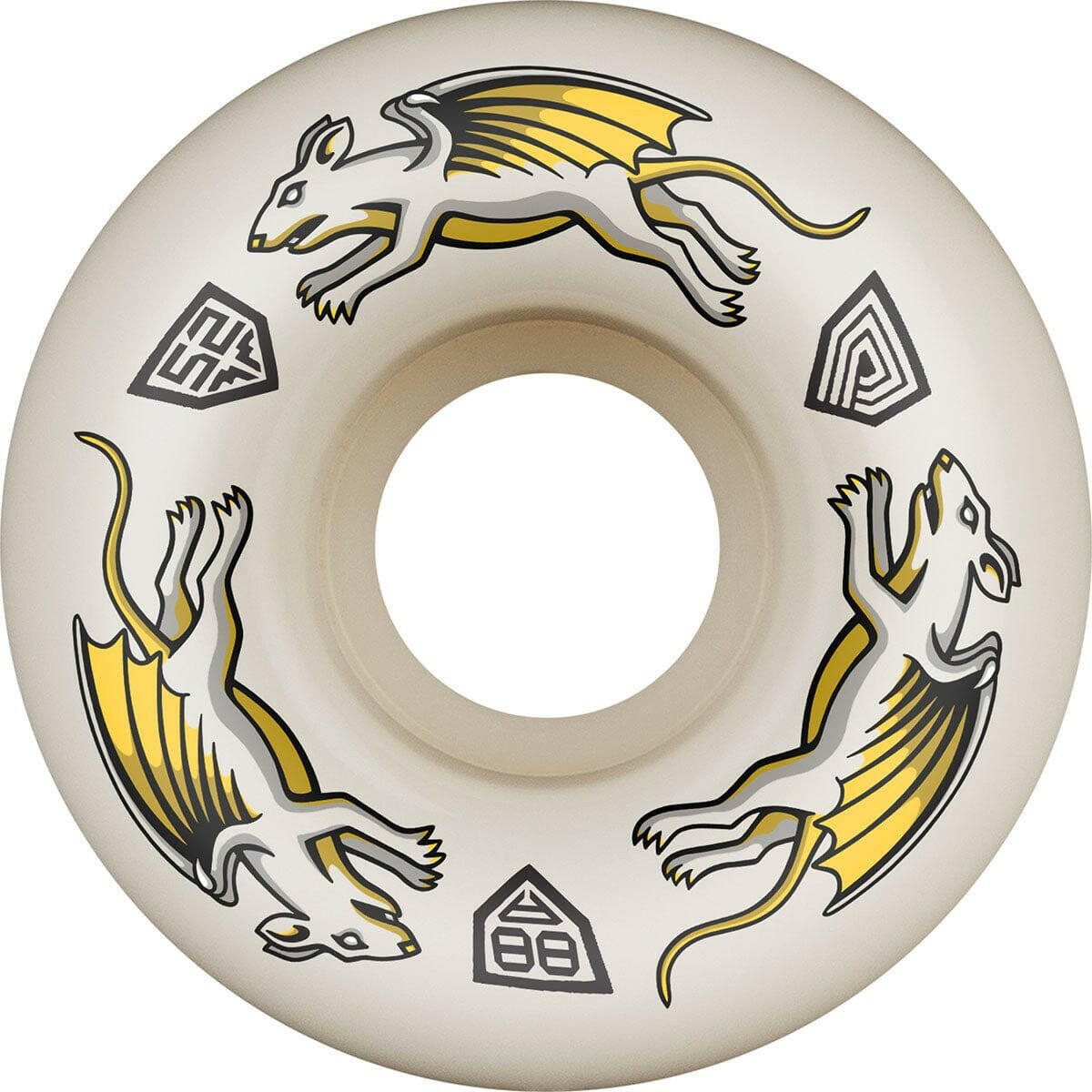 Powell Peralta - Nano Rats Dragon Formula 52MM X 34MM 88A Skateboard Wheels.