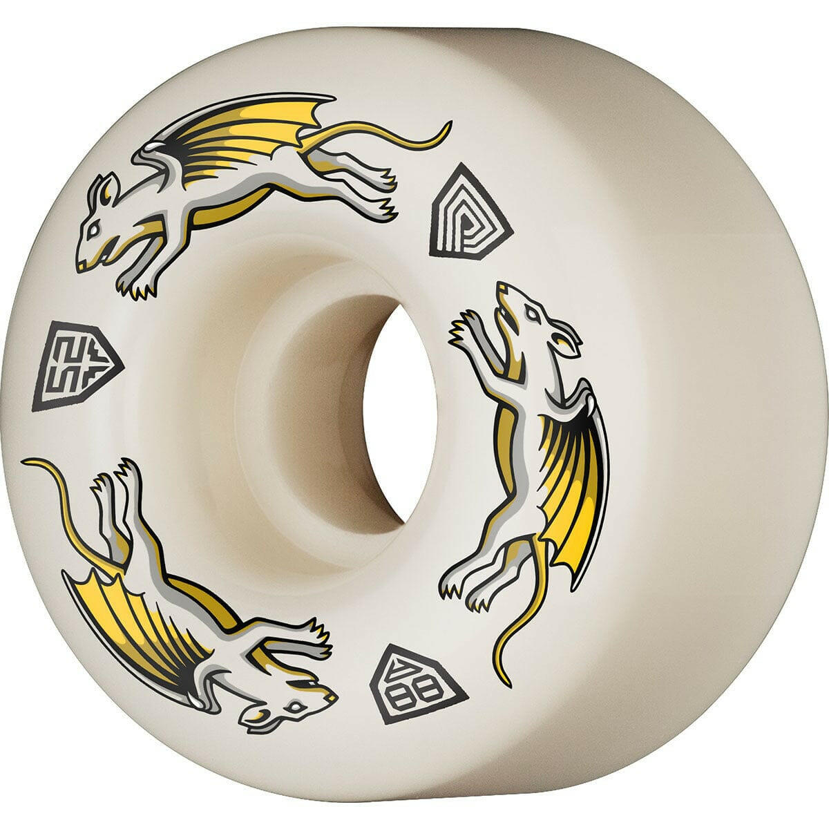 Powell Peralta - Nano Rats Dragon Formula 52MM X 34MM 88A Skateboard Wheels.