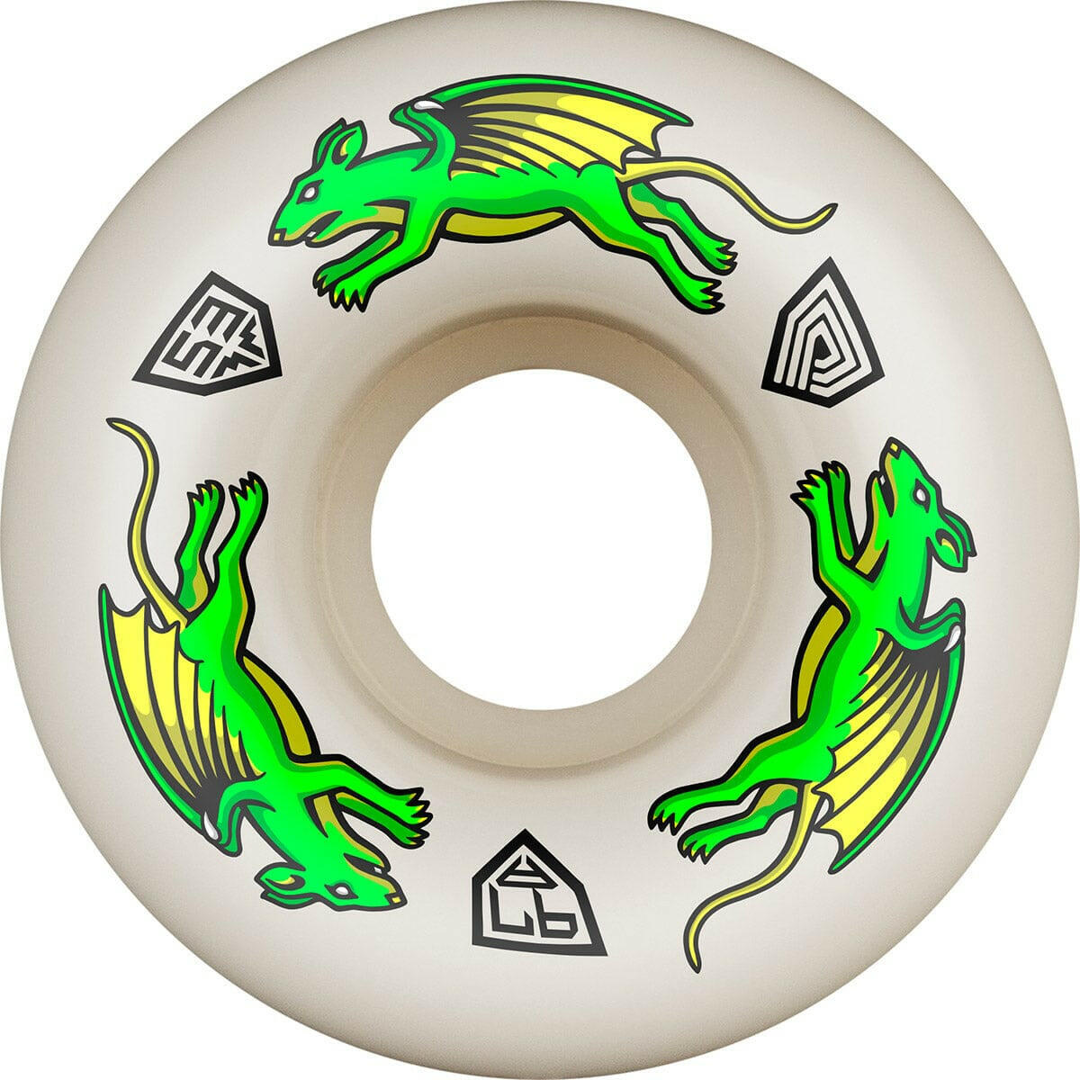 Powell Peralta - Nano Rats Dragon Formula 53MM X 34MM 97A Skateboard Wheels.