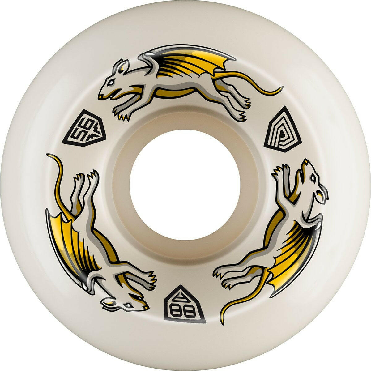 Powell Peralta - Nano Rats Dragon Formula 56MM X 36MM 88A Skateboard Wheels.