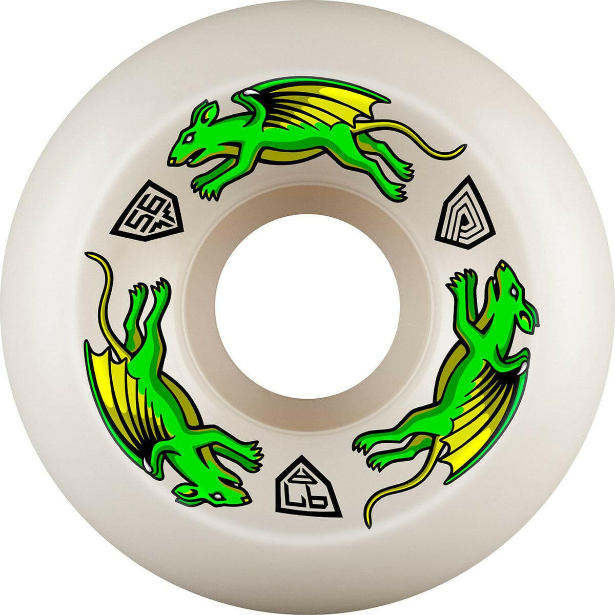 Powell Peralta - Nano Rats Dragon Formula 56MM X 36MM 97A Skateboard Wheels.