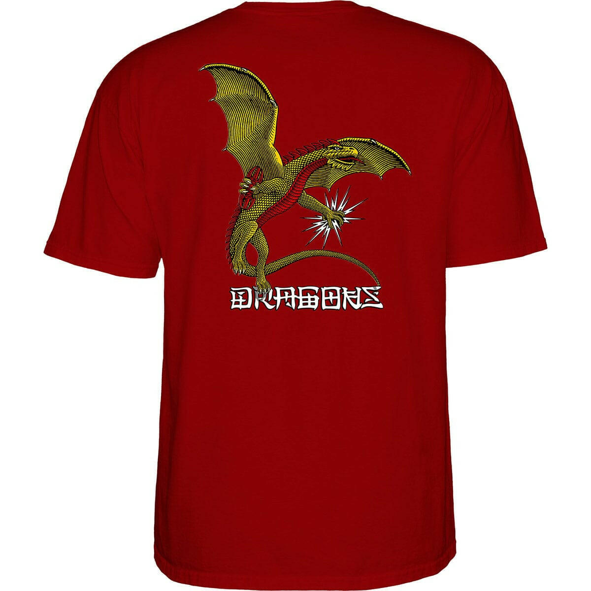 Powell Peralta - Dragon Logo Tee Burgundy.