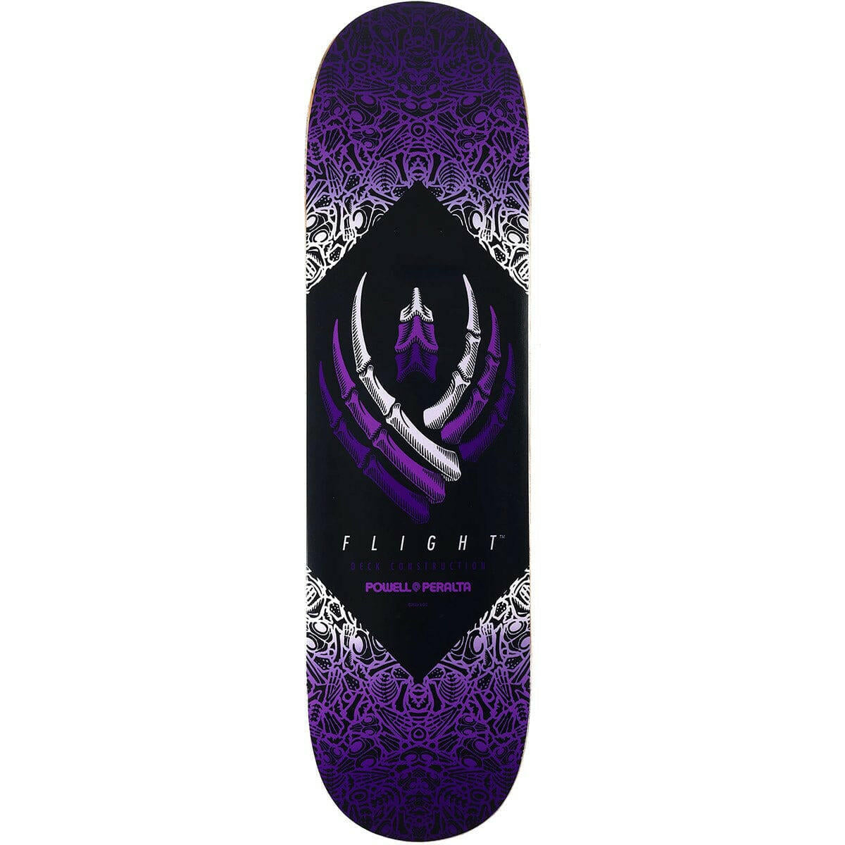 Powell Peralta - Bones Purple Flight 244 8.5 Skateboard Deck.