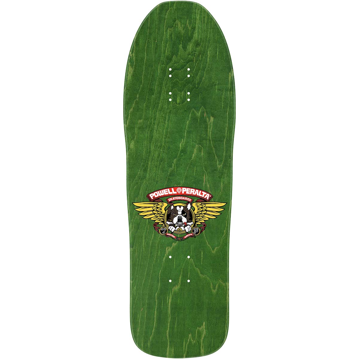 Powell Peralta Frankie Hill Bulldog Green/Gold Foil 10.0 Reissue Skateboard Deck Top