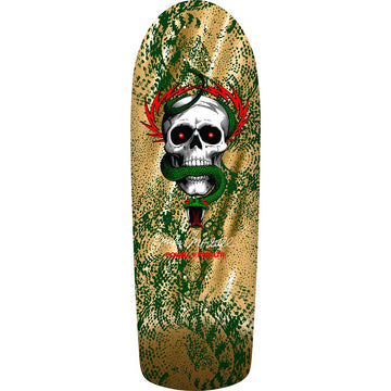 Powell Peralta Mike McGill Skull & Snake Green/Gold Foil 10.0 Reissue Skateboard Deck