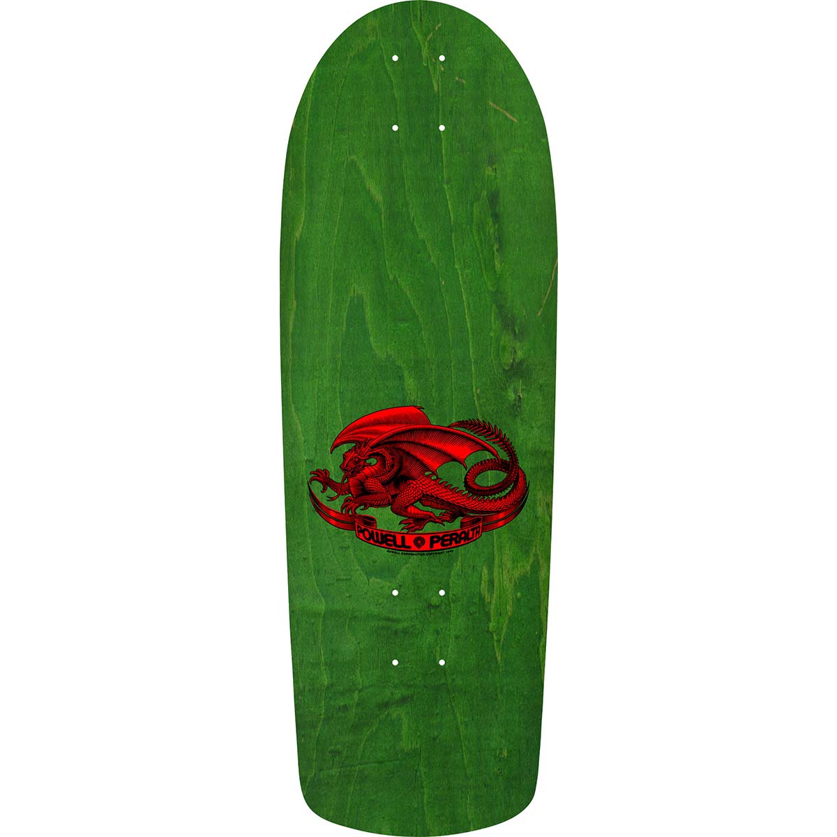 Powell Peralta Mike McGill Skull & Snake Green/Gold Foil 10.0 Reissue Skateboard Deck Top