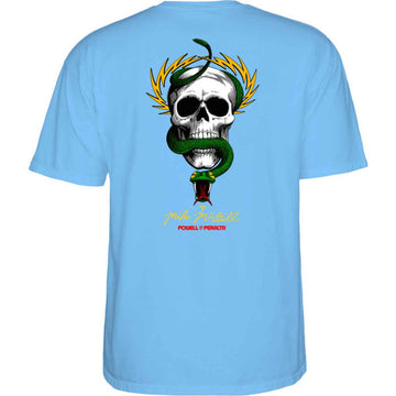 Powell Peralta McGill Skull & Snake Tee Carolina Blue Back