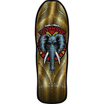 Powell Peralta - Mike Vallely Elephant Gold 10.0 Reissue Skateboard Deck.