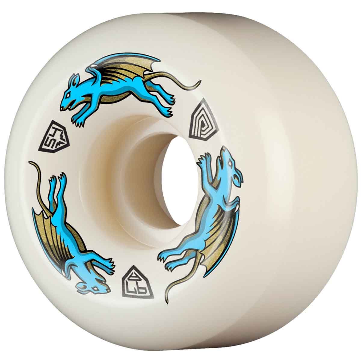 Powell Peralta Nano Rats AV6 Asymmetrical 54MM X 34MM 97A Skateboard Wheels