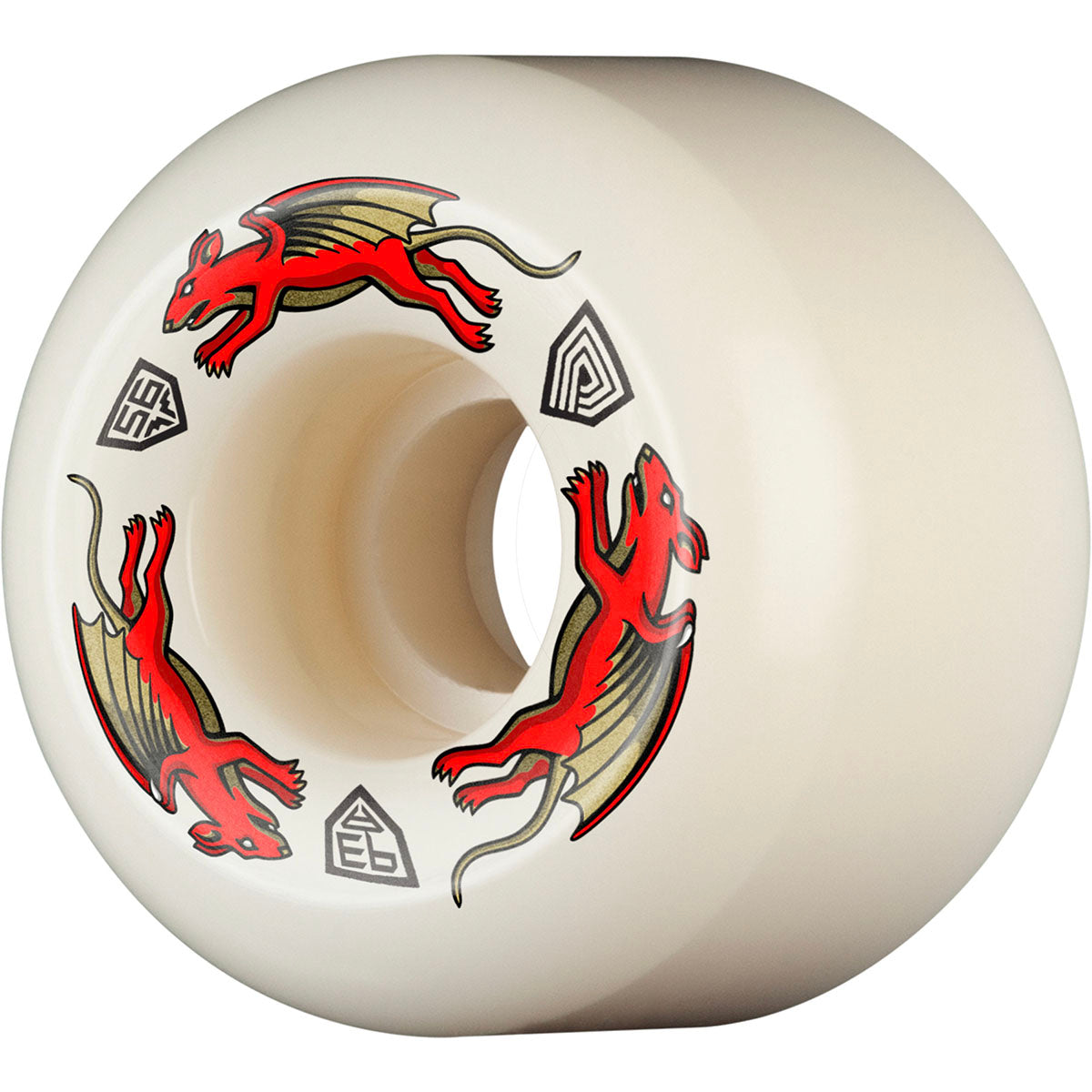 Powell Peralta Nano Rats AA2 Asymmetrical 56MM X 39MM 93A Skateboard Wheels