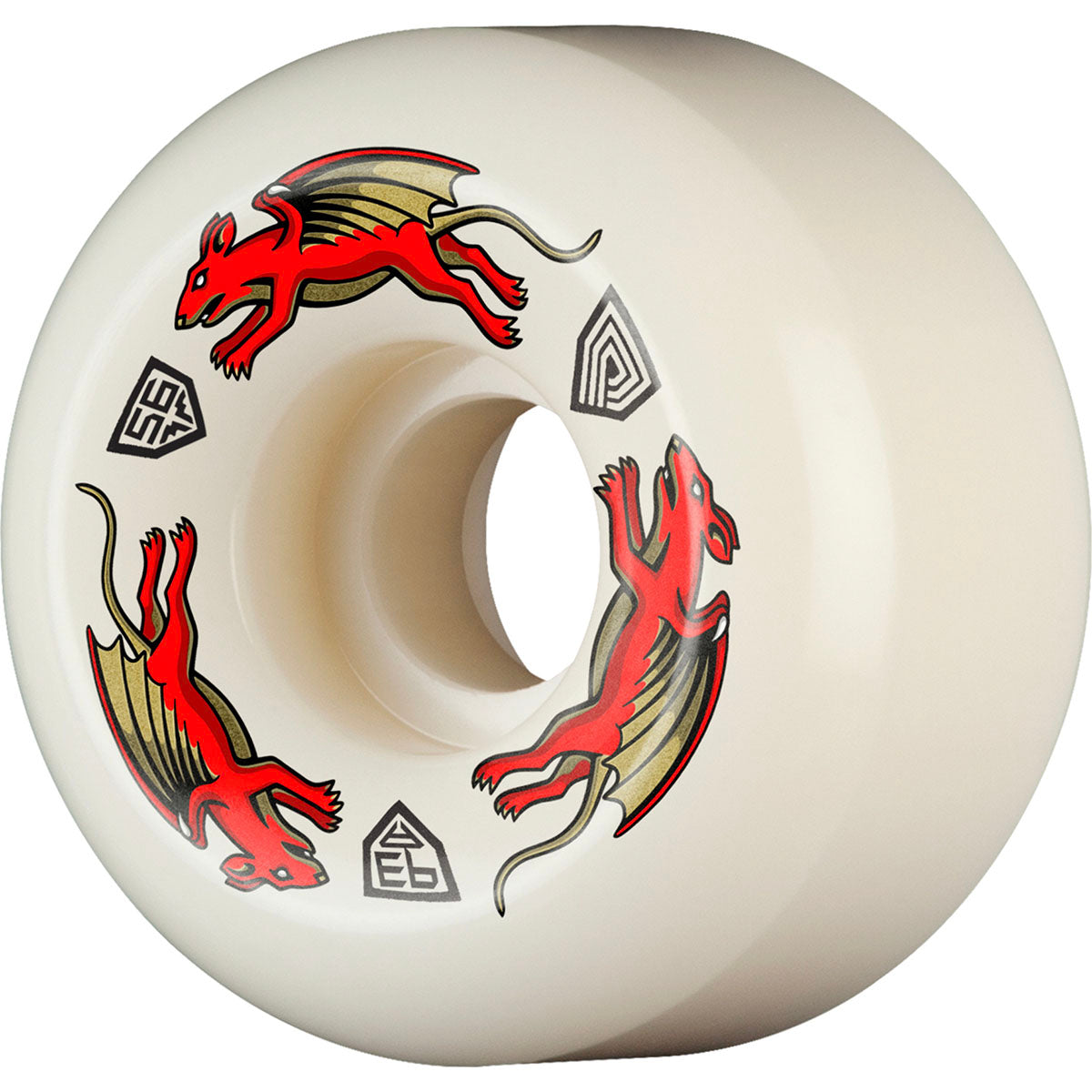 Powell Peralta Nano Rats AV6 Asymmetrical 56MM X 36MM 93A Skateboard Wheels