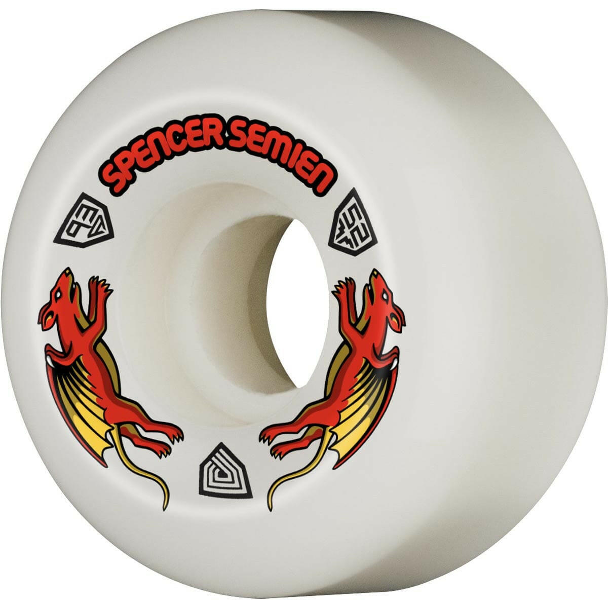 Powell Peralta - Nano Rats Dragon Formula Spencer Semien 52MM X 30MM 93A Skateboard Wheels.