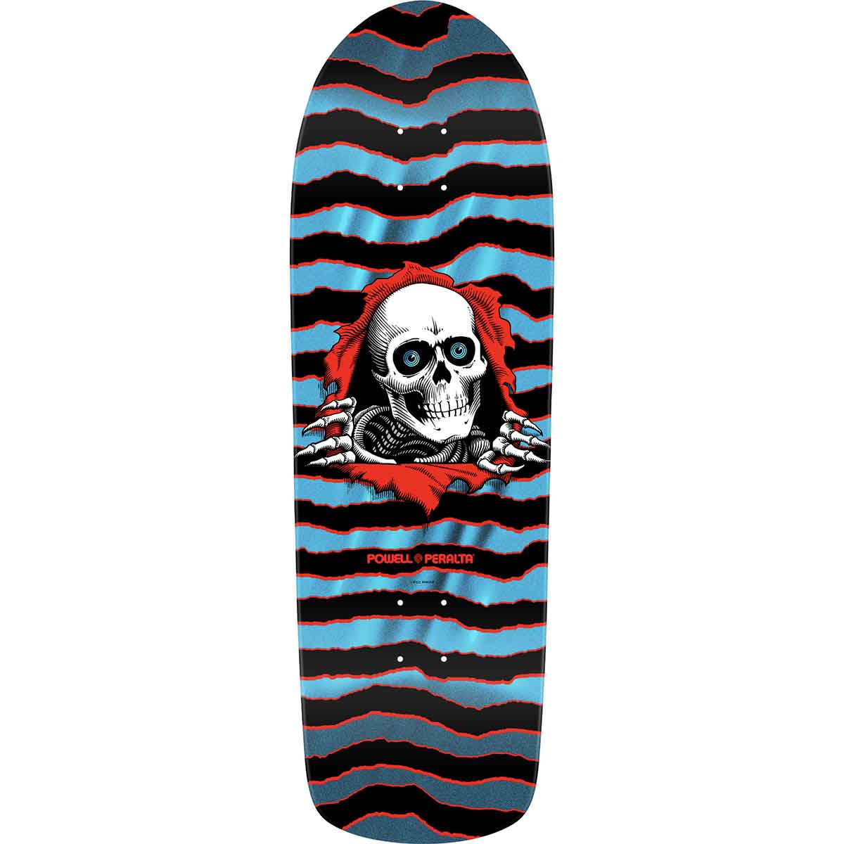 Powell Peralta Old School Ripper Red/Blue Foil 9.89 Reissue Skateboard Deck