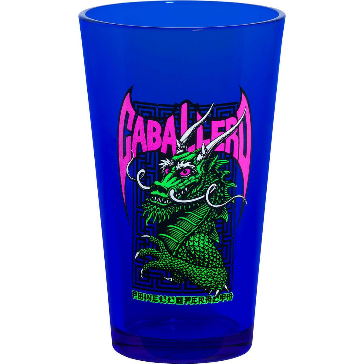 Powell Peralta - Pint Glass Cab Street Dragon Blacklight.