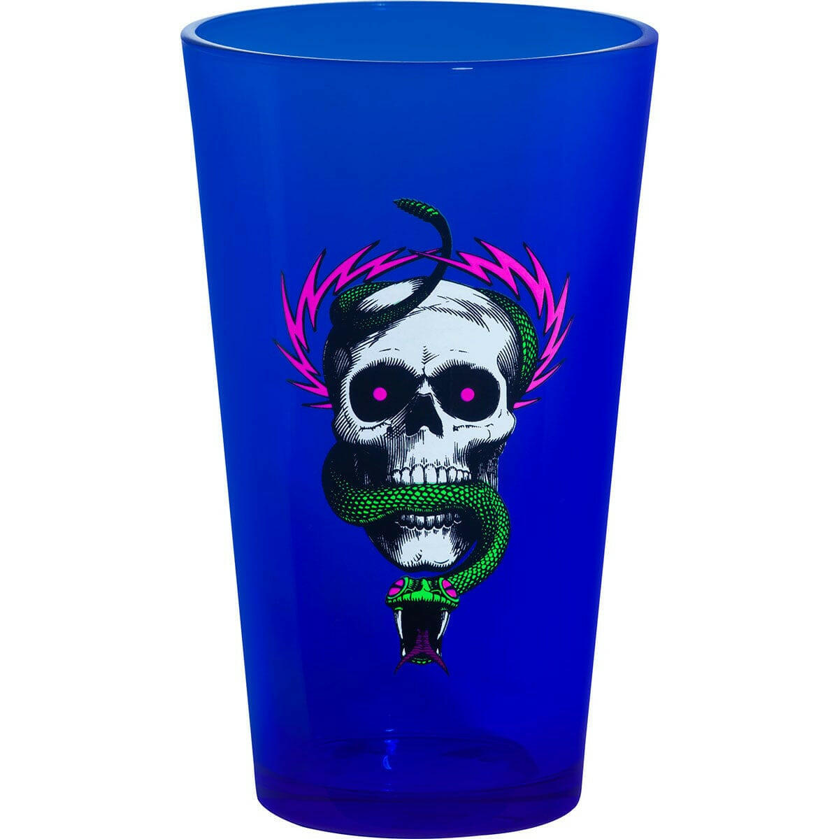 Powell Peralta - Pint Glass McGill Skull & Snake Blacklight.
