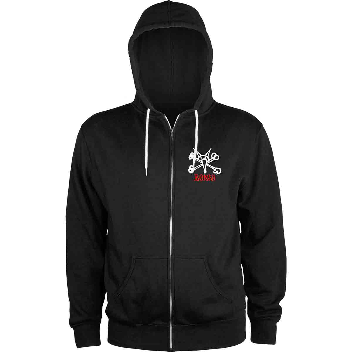 Powell Peralta Rat Bones Hoodie Black Front