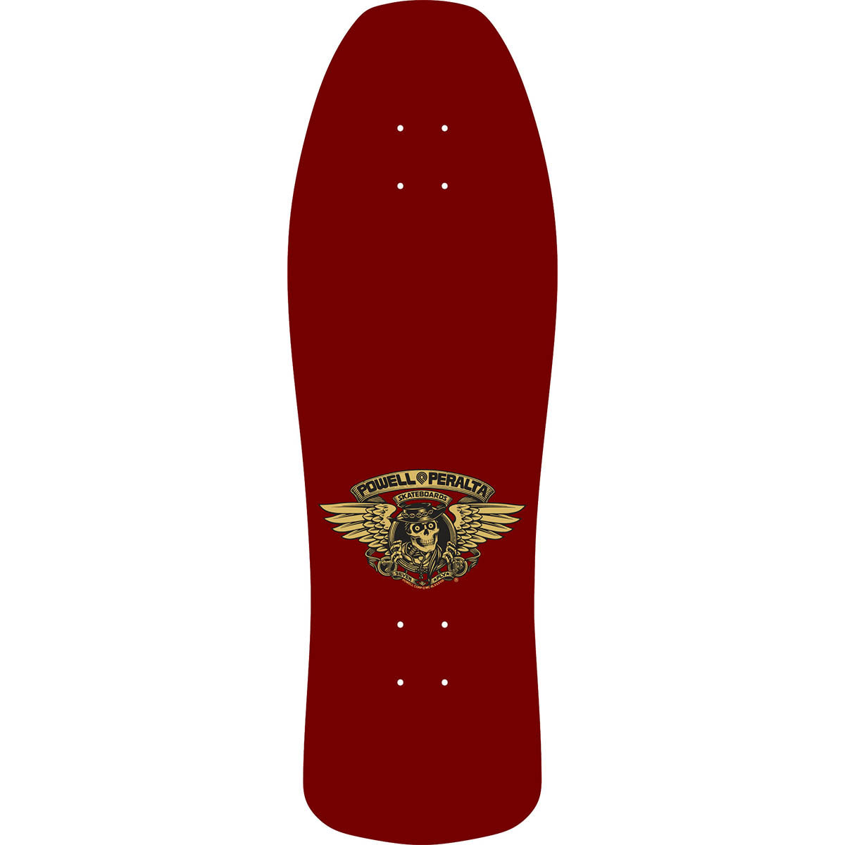 Powell Peralta Ray Underhill Cross Burgundy 9.9 Reissue Skateboard Deck