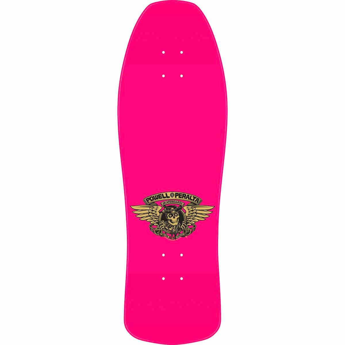 Powell Peralta Ray Underhill Cross Pink/Gold Foil 9.9 Reissue Skateboard Deck Top
