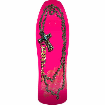 Powell Peralta - Ray Underhill Cross Pink/Gold Foil 9.9 Reissue Skateboard Deck