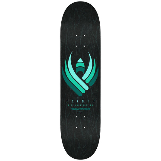 Powell Peralta Retro Flight Black 8.25 skateboard deck bottom graphic