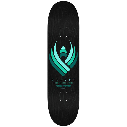 Powell Peralta Retro Flight Black 8.5 skateboard deck bottom graphic