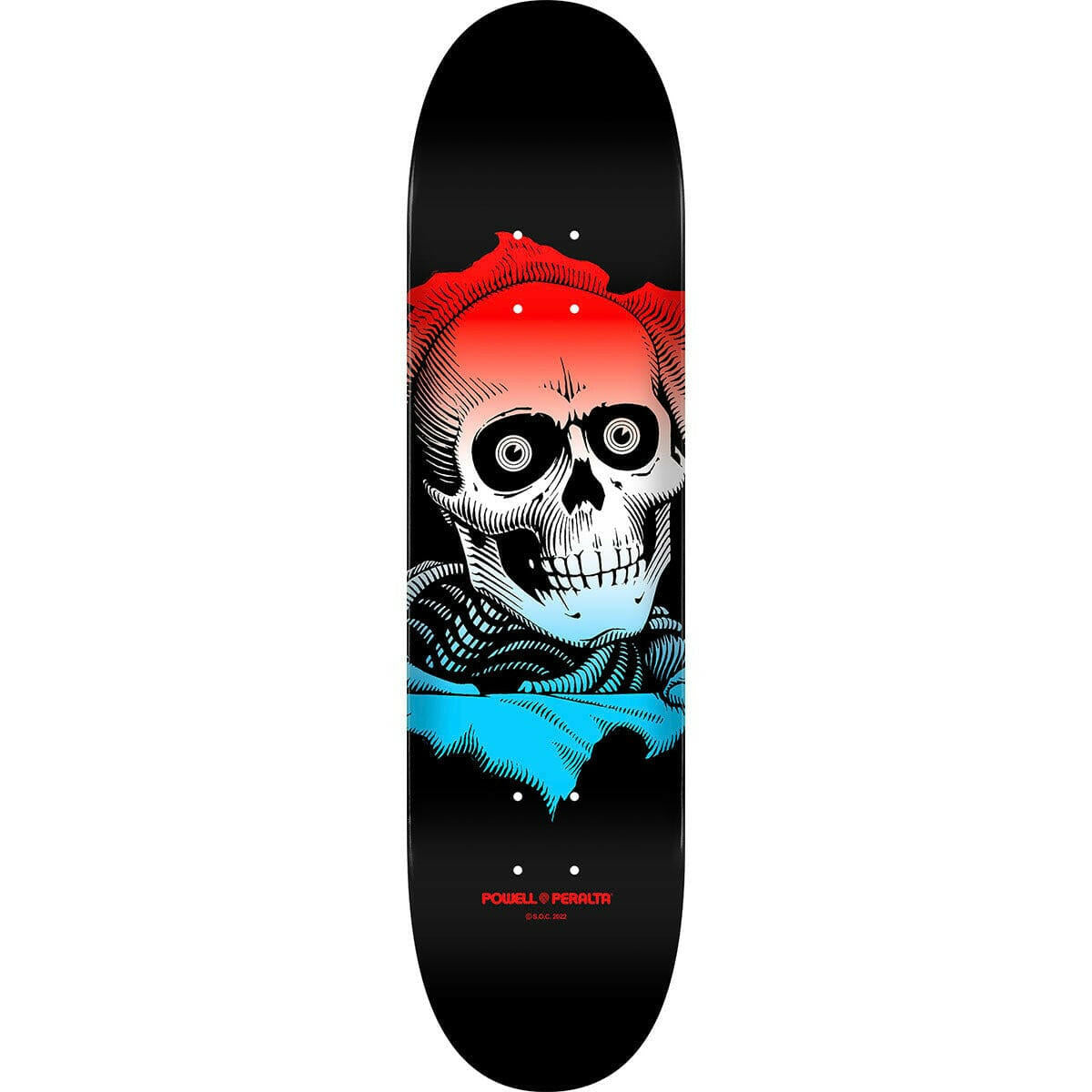 Powell Peralta - Ripper Blue Fade 8.5 Skateboard Deck.