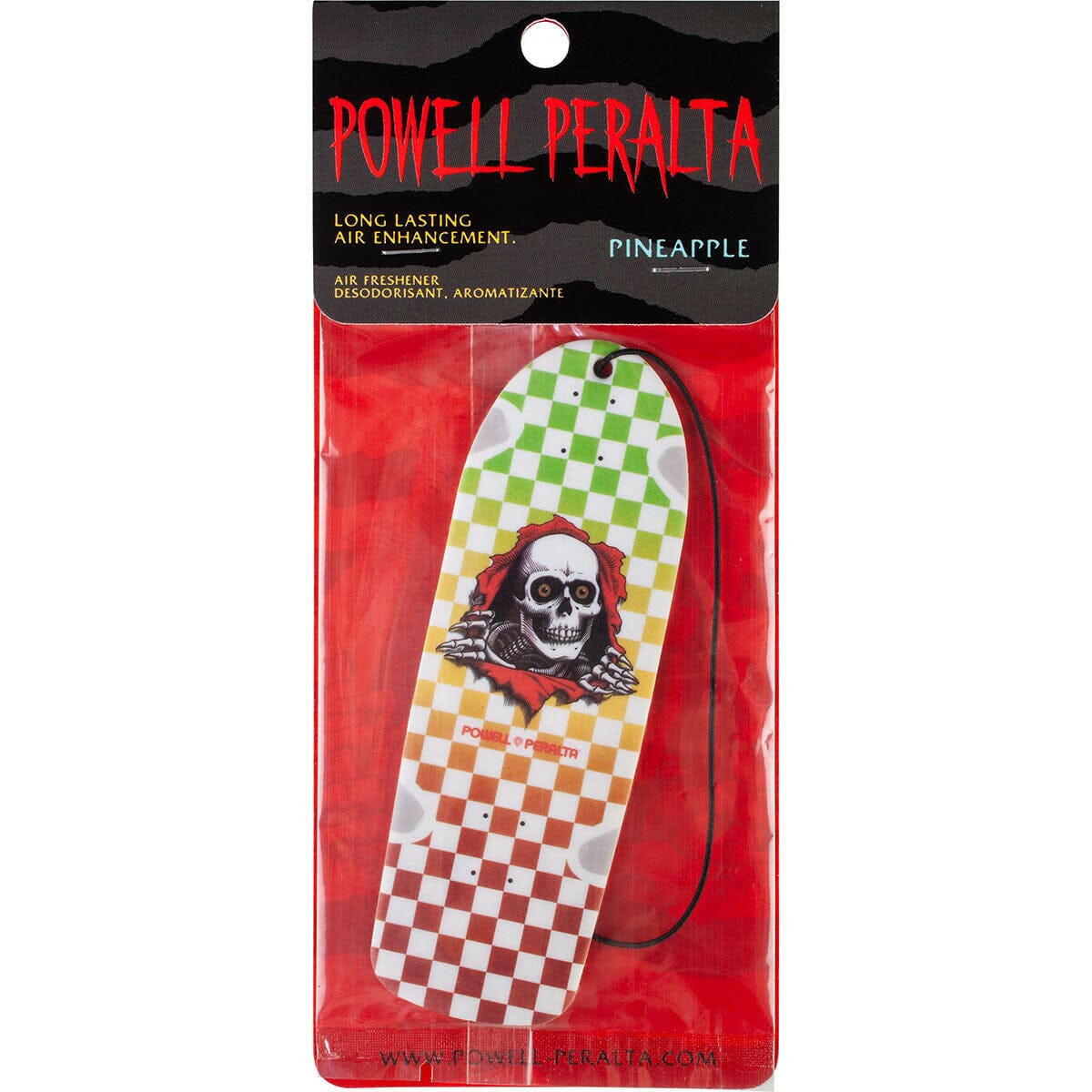 Powell Peralta - Ripper Checker Rasta Fade Air Freshener.